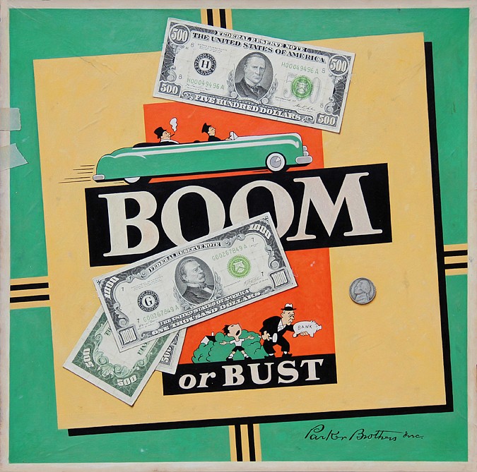Michael Theise, Boom or Bust
oil on board, 15 1/2"" x 13 1/2""
MT 0313 01
$8,000