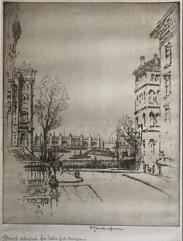 Joseph Pennell - Ferry House from Pierrepont Street