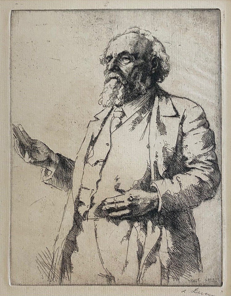 Luigi Lucioni, The Professor
etching on paper, 7 5/8"" x 5 7/8""
JCA 6557.01
$450