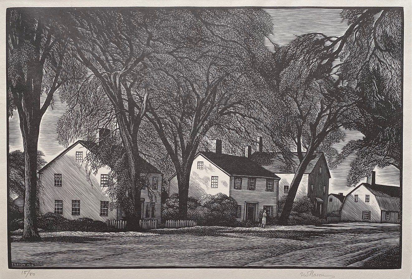 Thomas Willoughby Nason, Village Street, 1936
wood engraving on paper, 6 3/8"" x 9 1/2""
JCA 6605
$1,250