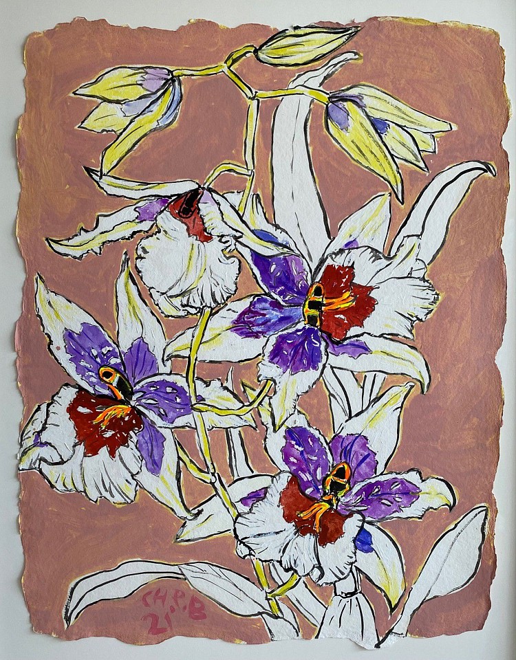 Christian Brechneff, Small Orchid #2, 2021
oil and watercolor on paper, 22"" x 17""
CB 1221.02
$3,400