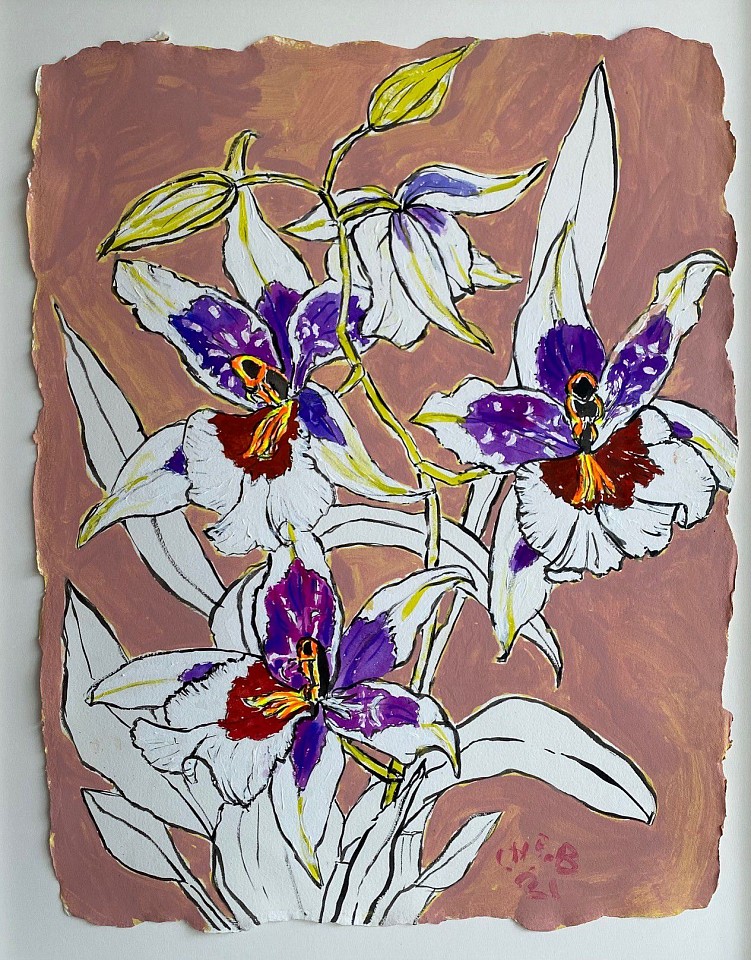Christian Brechneff, Small Orchid #4, 2021
oil and watercolor on paper, 22"" x 17""
CB 1221.4
$3,400