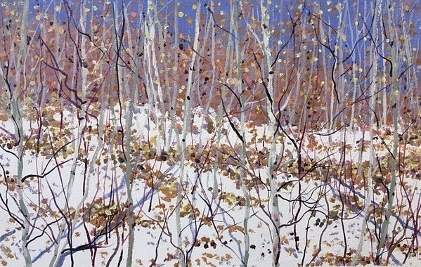 Angelita Surmon, Autumn Snow
acrylic on paper, 7"" x 11""
signed lower right
AS 1119.02
$900