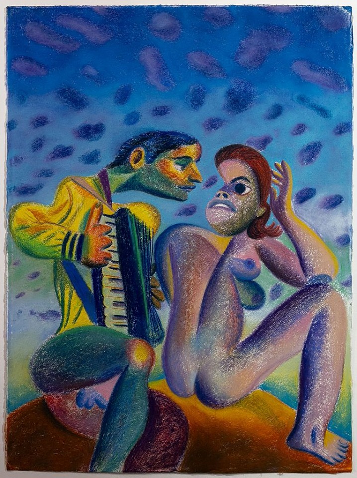 Morteza Khakshoor, Tangerine Cliff
pastel on paper, 30"" x 22""
MK 0522.21
$1,800