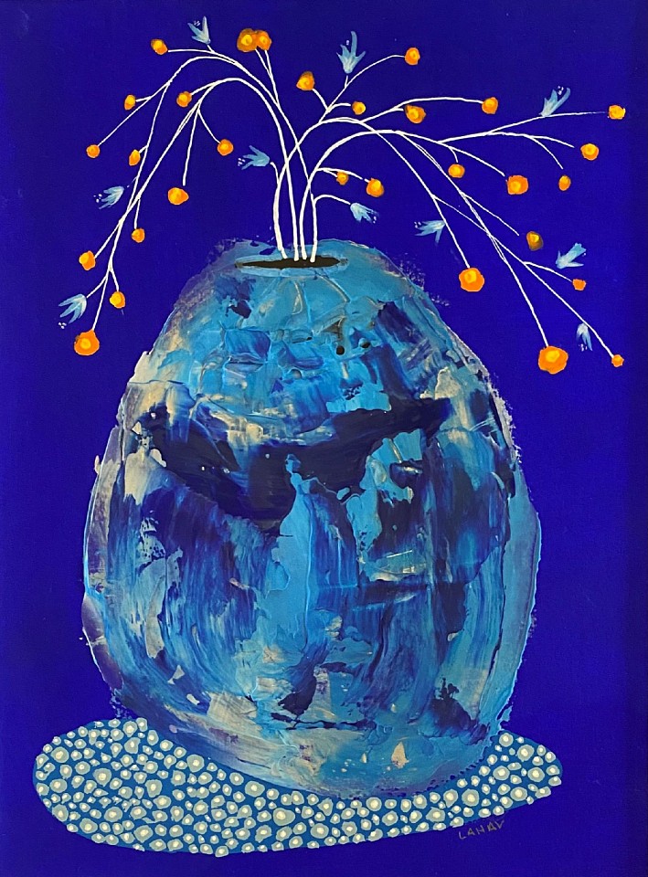 Jac Lahav, Blue Vase IV
acrylic flashe and graphite, 11 1/2"" x 8""
JL 0522.04
$950