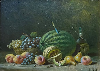 hudson river school: Albert F. King Still Life