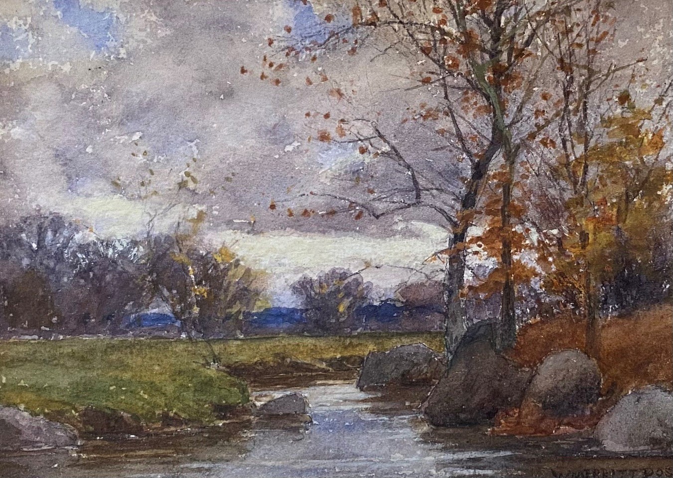William Merritt Post, The Stream in Autumn
watercolor on paper, 5 1/4"" x 7 1/4""
EWP322.06
$950