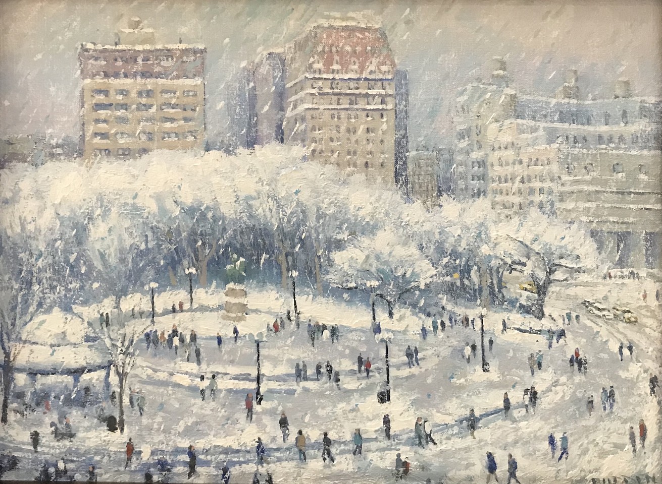Michael Budden, Winter, Union Square
oil on board, 9"" x 12""
MB 1117A9
$1,650