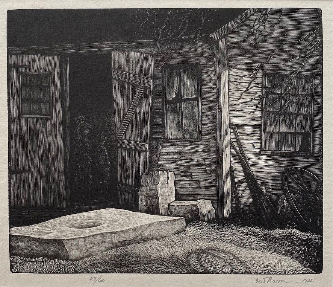 Thomas Willoughby Nason, The Wheelwrights
wood engraving (first state), 4 3/4"" x 5 3/4""
JCA 6603
$1,100