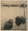 Everett Longley Warner, Dories, Gloucester
etching on paper