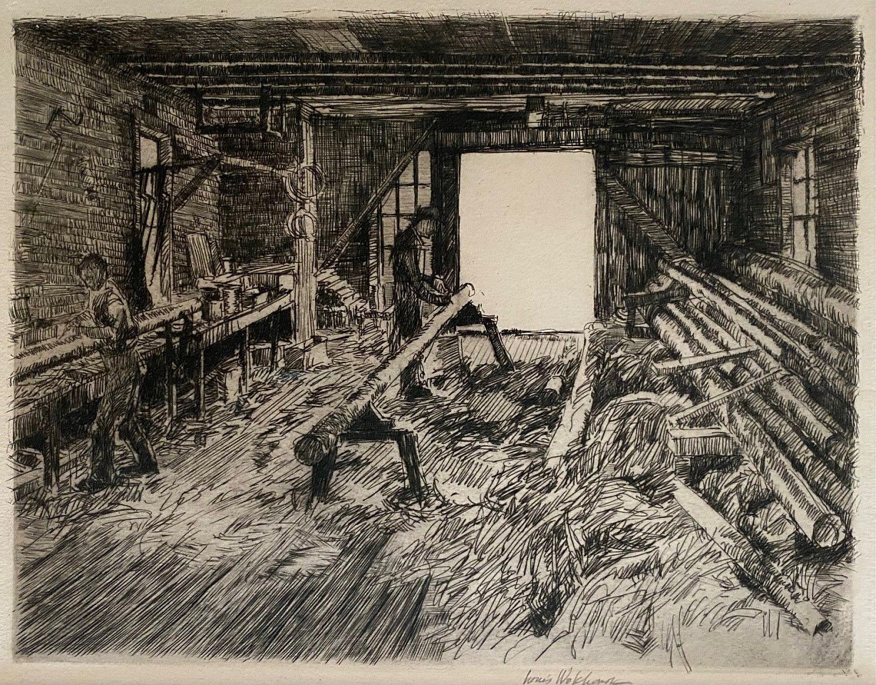 Louis Wolchonok, The Old Mill, Lyme, CT
etching on paper, 6 1/2"" x 8 1/2"" image
JCA 6240
$550