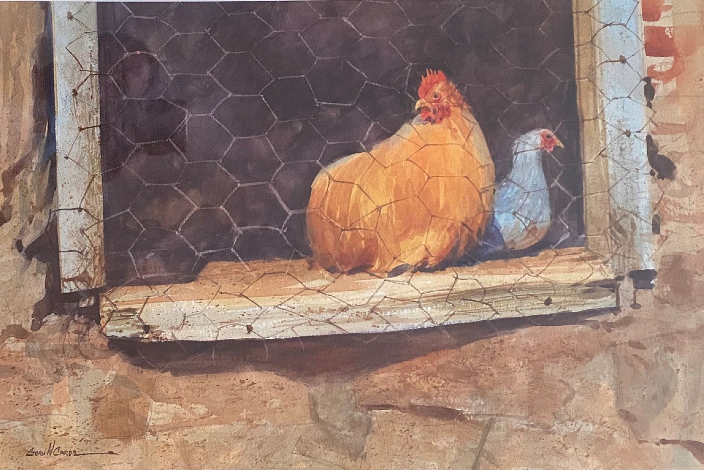 Jerry Caron, In the Coop
watercolor on paper, 13"" x 20""
NC 0223.09
$1,200