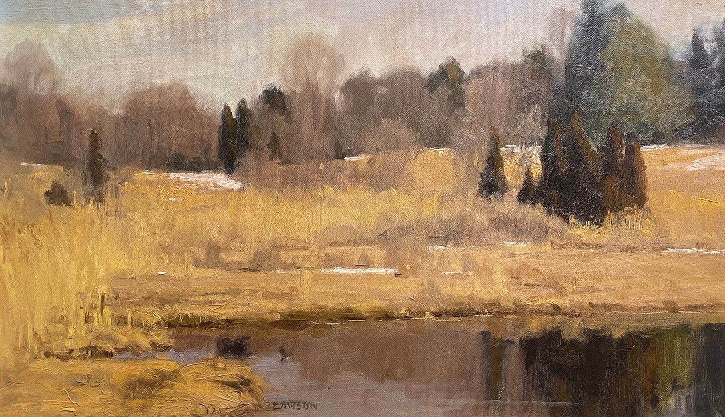T. Allen Lawson, By the Pond
oil on canvas, 12"" x 20""
NC 0223.06
$3,500