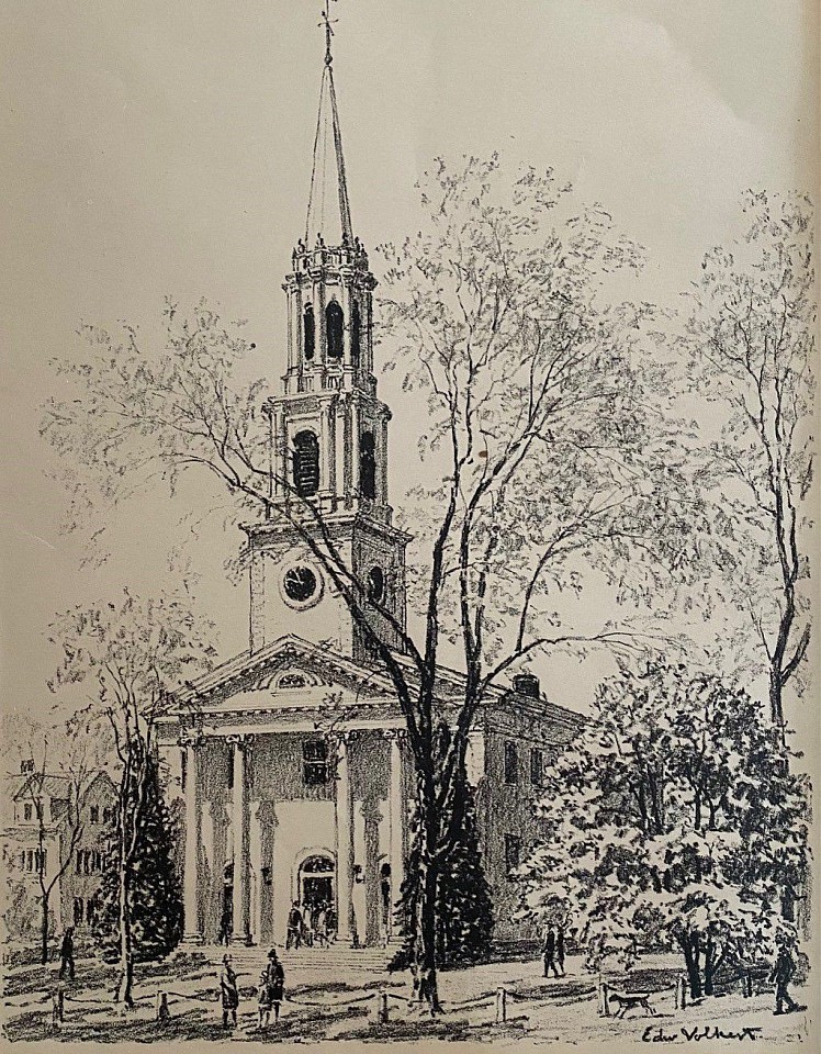 Edward Volkert, The Church at Old Lyme
lithograph on paper, 12"" x 9""
JWC 0323.04
$1,500