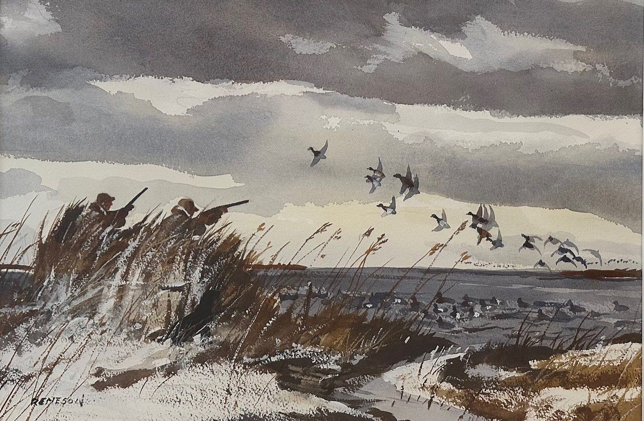 Chet Reneson, Duck Hunting
watercolor on paper, 14"" x 20""
SP 0823
$3,750