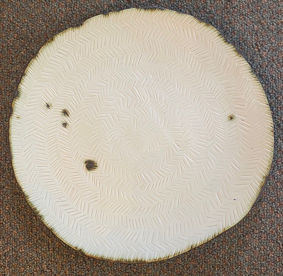 Pat Smith, Inside Porcelain Plate
porcelain with oxides, 12 1/2"" diameter
PS1122.06
$450