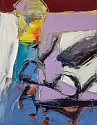 Helen Cantrell, Glasses (Homage to Diebenkorn)
oil on board
