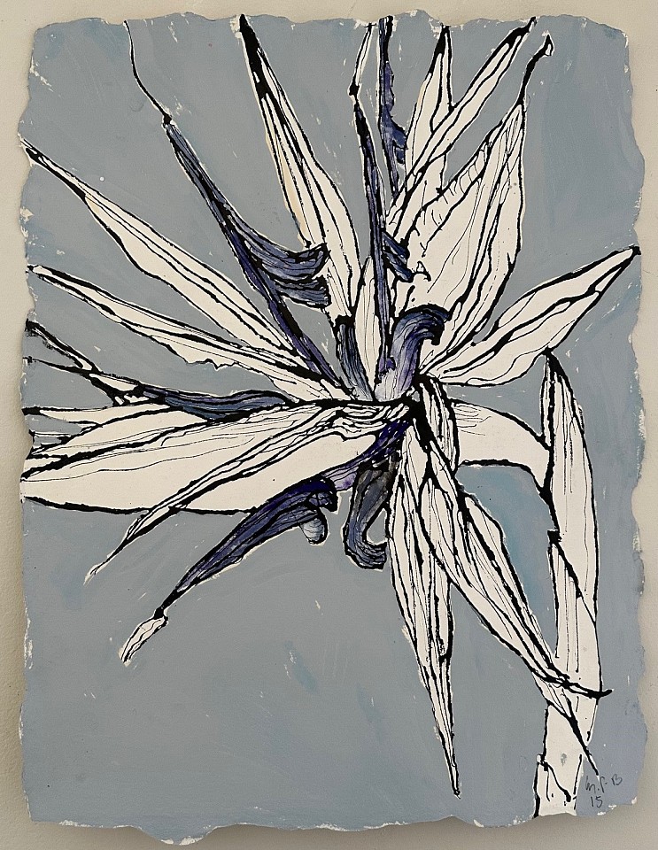 Christian Brechneff, Bird of Paradise
ink and oil on handmade paper, 22"" x 17""
CB 0324.22
$2,400
