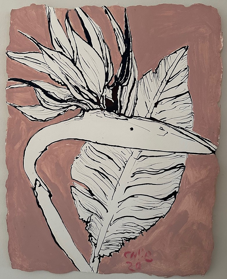 Christian Brechneff, Bird of Paradise II
ink and oil on handmade paper, 22"" x 17""
CB 0324.16
$2,400