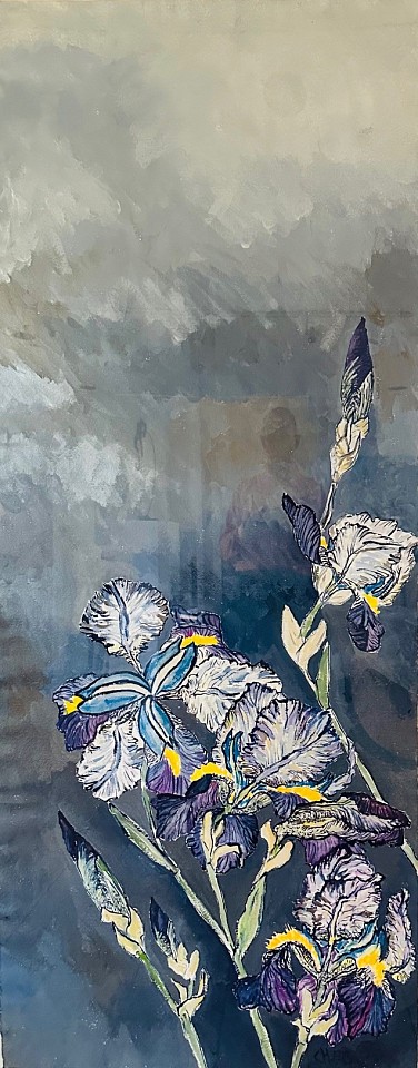 Christian Brechneff, Iris Panel II
watercolor on handmade paper, 74"" x 30""
CB 0922.02
$7,500