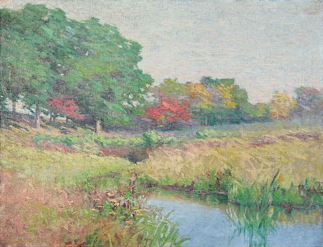 Harriet Randall Lumis, A Meadow Stream
oil on canvas, 12"" x 16""
JCAC 4263
$4,000