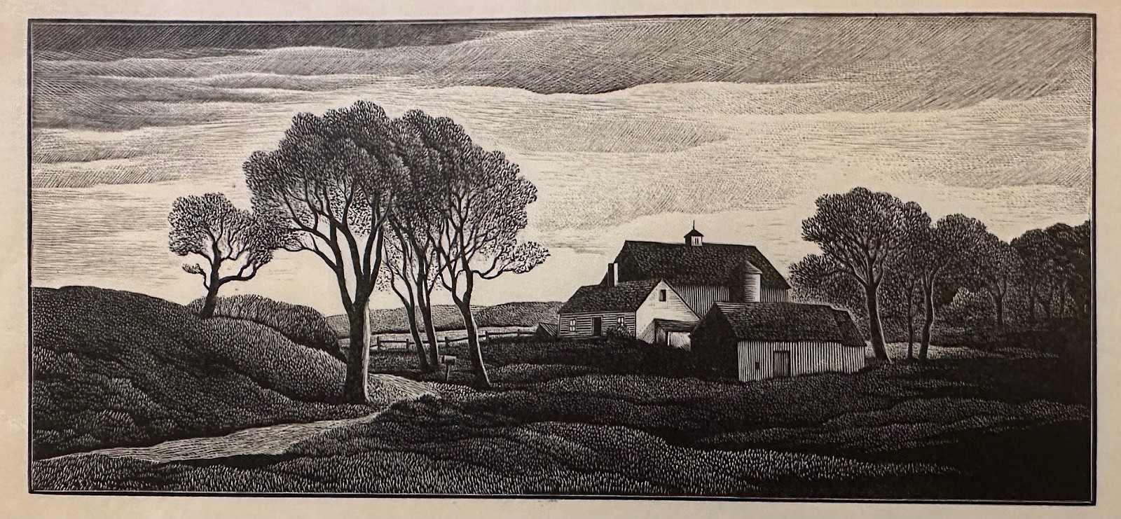 Thomas Willoughby Nason, The Lonely Farm, 1946
wood engraving, 3 5/8"" x 8""
JCA 6777.04
$950