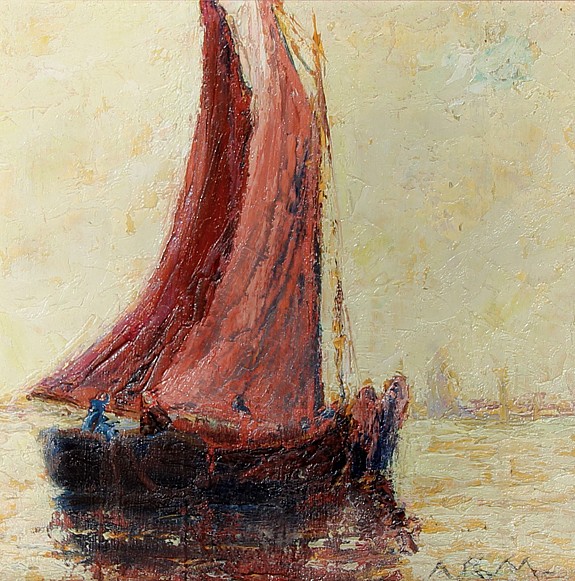 Anne Rogers Minor, Evening Sail
oil on panel, 6"" x 6""
JCA 5688
$450