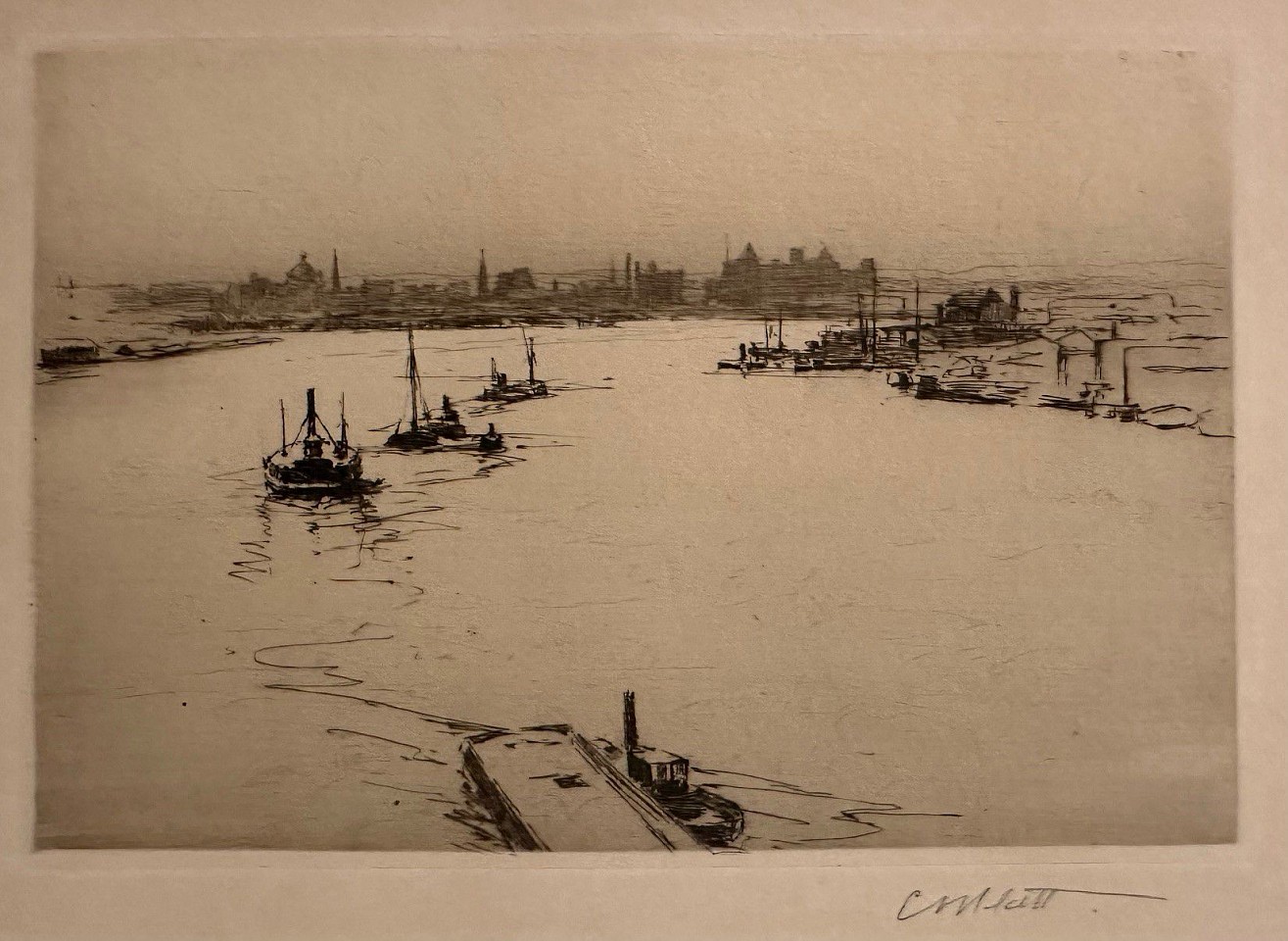 Charles Adams Platt, Williamsburg From The Bridge (Sketch), 1889
etching on paper, 6"" x 9""
JWC 0124.09
$950