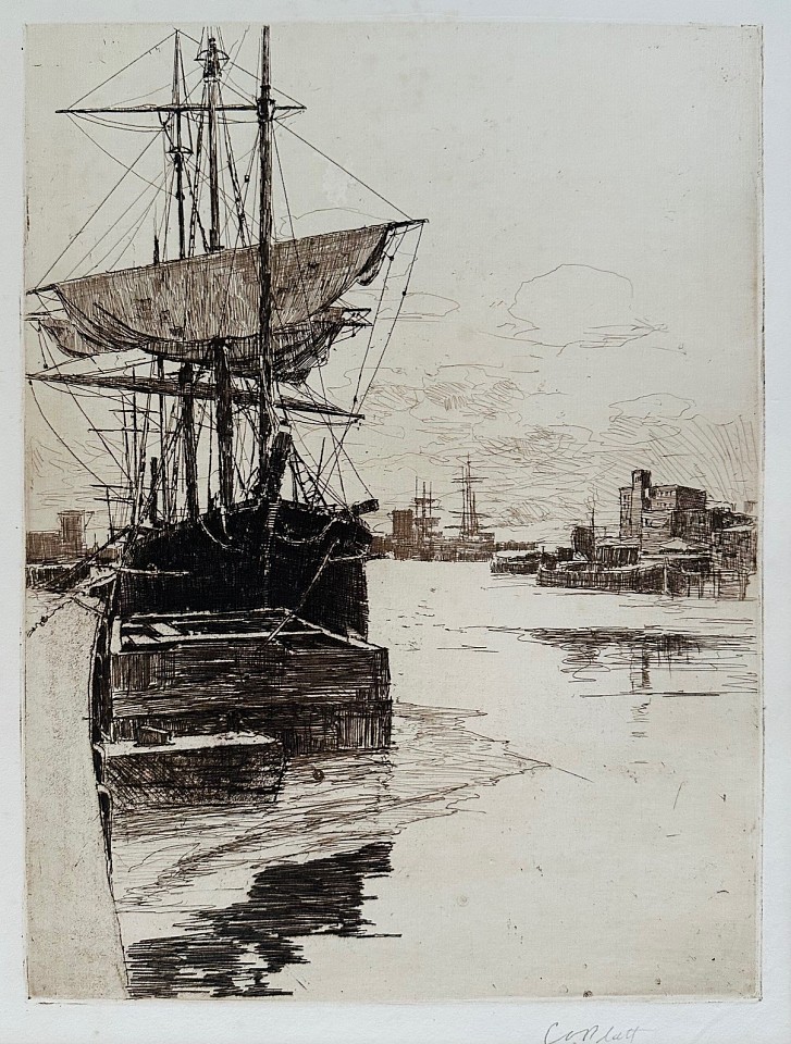 Charles Adams Platt, Atlantic Docks
etching on paper, 13 3/4"" x x10 1/16
JCA 6798
$1,200