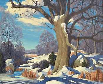 Bertram G. Bruestle - The Old Oak in Winter