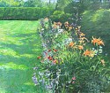 Curtis W. Hanson, Sunlit Garden
oil on canvas