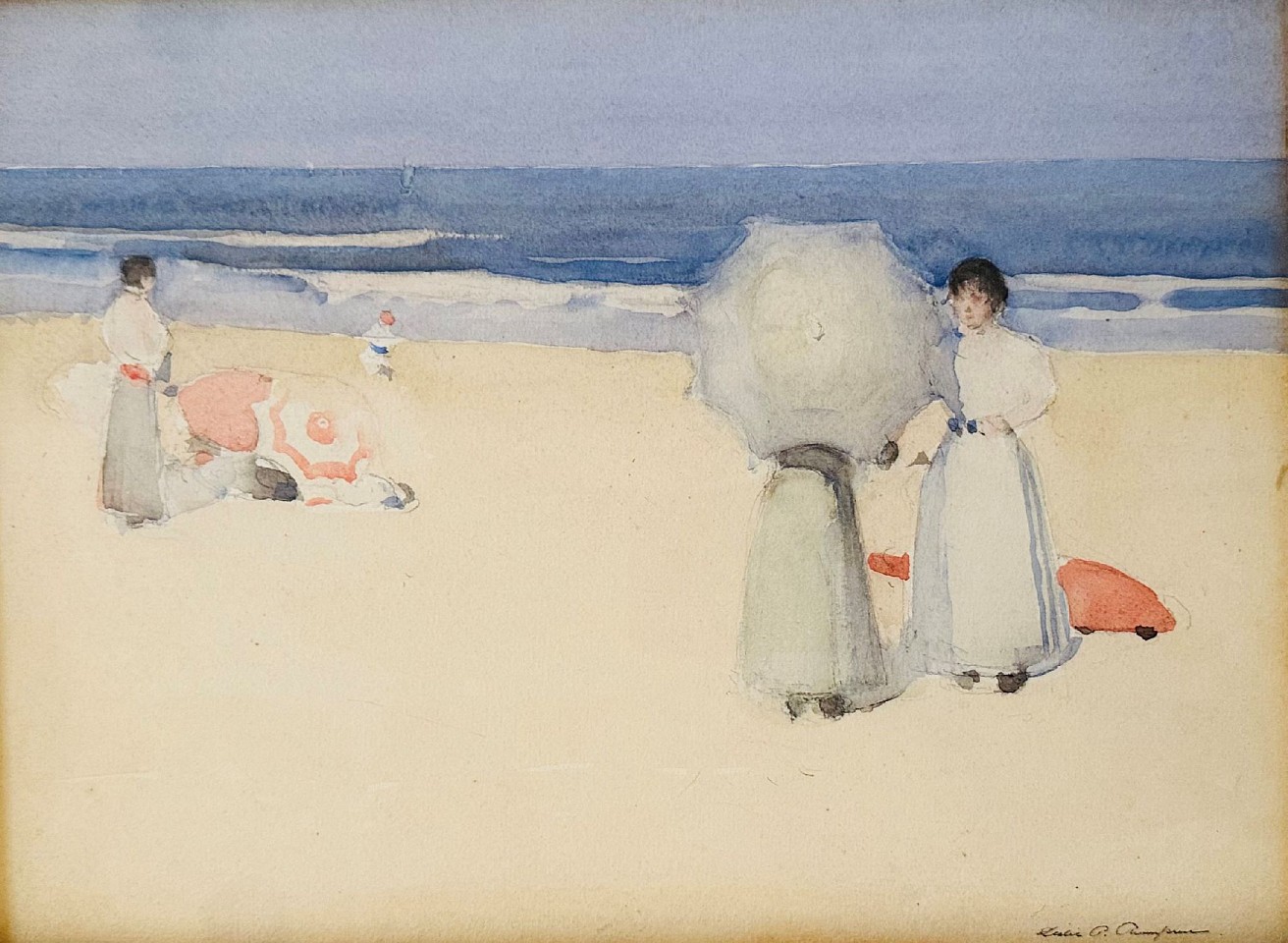 Leslie Prince Thompson, At the Beach
watercolor on paper, 9"" x 12 3/4""
JCA 6909
$9,500