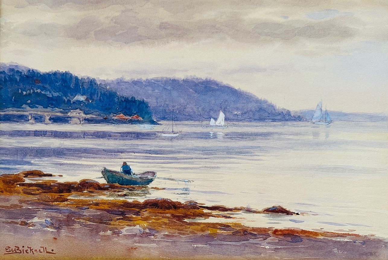 Evelyn Montague Bicknell, A Quiet Cove
watercolor on paper, 8 1/4"" x 12 3/8""
JCA 6893
$1,200