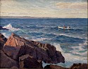 Evelyn Montague Bicknell, Off the Maine Coast
oil on board