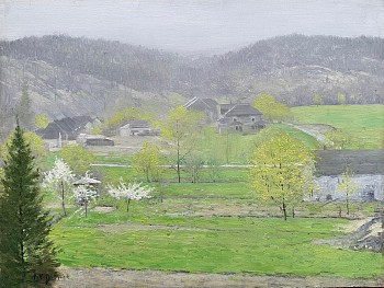 Frank Vincent DuMond - Farm Valley in Spring