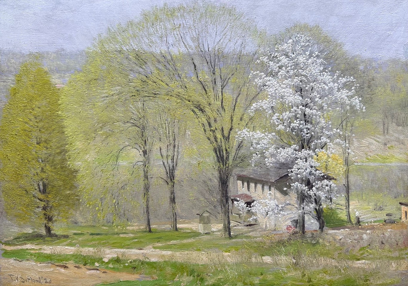 Frank Vincent DuMond, Spring Blossoms
oil on board, 12"" x 16""
JCA 6791
$5,500