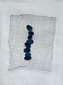 Pat Smith, Line
knitted wire and cobalt porcelain