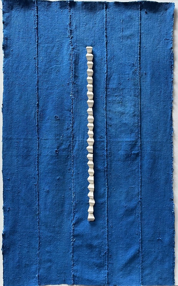 Pat Smith, Spine
indigo textile, porcelain, wire
PS 0824.04
$2,500