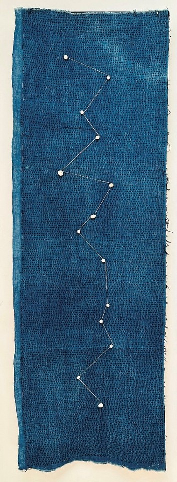 Pat Smith, Path
indigo textile, porcelain and thread, 37"" x 12""
PS 0824.20
$2,250