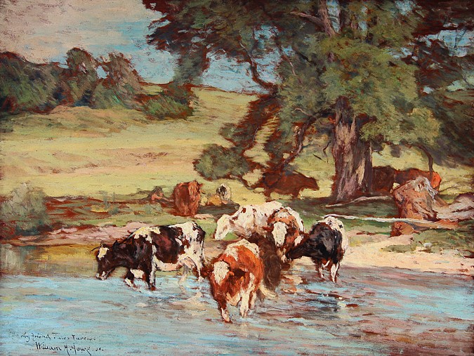 William Henry Howe, At the Watering Hole
oil on panel, 12"" x 16""
JCA 6648
$3,500