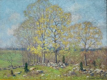 connecticut artists: Clark Greenwood Voorhees Early Spring Landscape