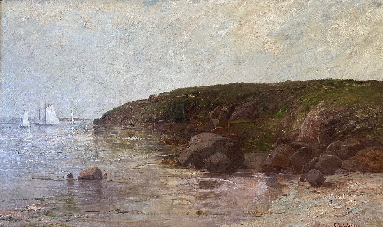 Charles Edwin Lewis Green, Upon the Shoreline
oil on canvas, 16 5/8"" x 27 1/2""
CV 1019.02
$4,500