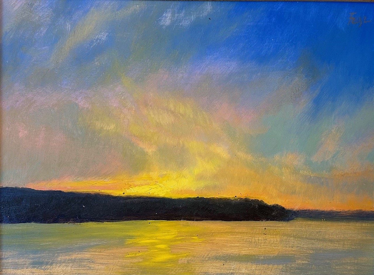 Ralf Feyl, Evening on the Connecticut
oil on board, 9"" x 12""
JWC 1124.20
$2,500