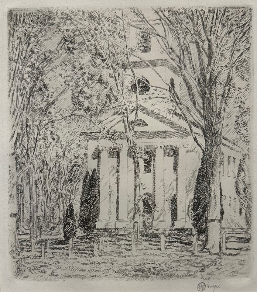 Childe Hassam, The Church at Old Lyme
etching on paper, 7"" x 6 1/4""
JCA 6822
Sold