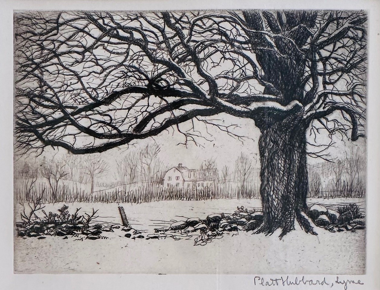 Platt Hubbard, Winter Day, Old Lyme
etching on paper, 2 7/8"" x 4""
JCA 6916.01
$550