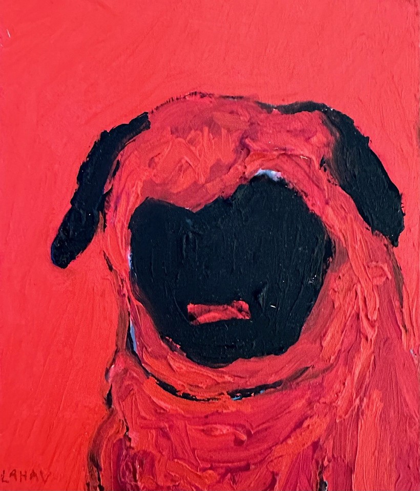 Jac Lahav, Little Red Momo
oil on masonite, 5"" x 4""
JL 1124.02
$600