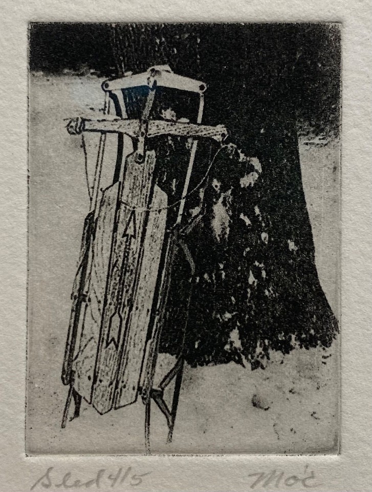 Marian L. O&#039;Connell, Sled
Photopolymer intaglio, 2 1/4"" x 1 5/8""
JCA 5972
$275