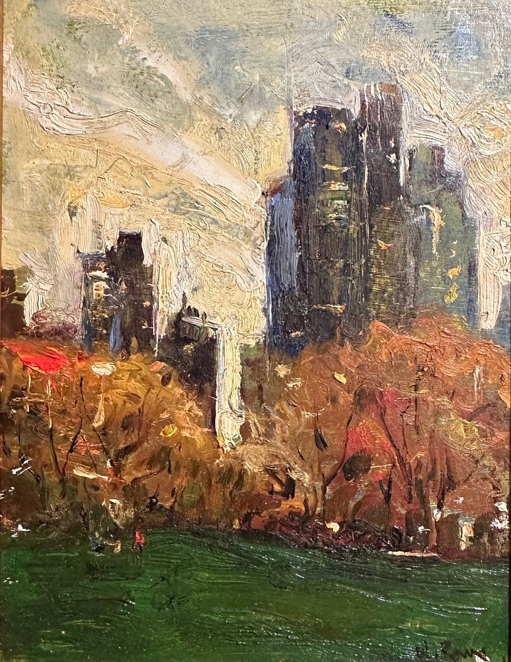 Walter Rane, Central Park South Sunset
oil on board, 9"" x 7""
WR1124.01
$950