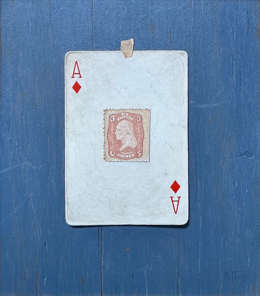 Michael Theise, Ace of Diamonds
oil on board, 6 1/2"" x 5 3/4""
MMMT 1124.01
$2,000