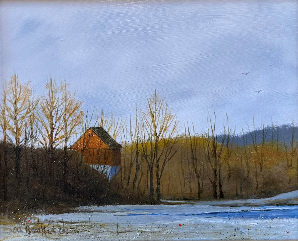 Al Barker, Winter Sunshine
acrylic on  board, 5"" x 6""
AB0224.01
$450